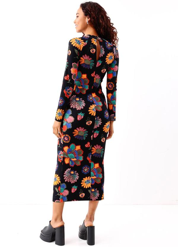 Farm - Vestido Midi Retilinea Lene 2