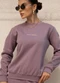 Hiatto Confecção - Blusa de Moletom Feminino Dolce Tempo Marrom - variação: Lilás