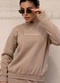 Hiatto Confecção - Blusa de Moletom Feminino La Vita Semplice Off - variação: Caqui
