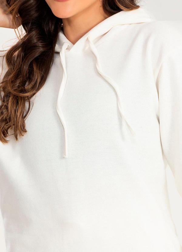 Meu Jeans - Blusa Moletom Oversized Kally Off White 5