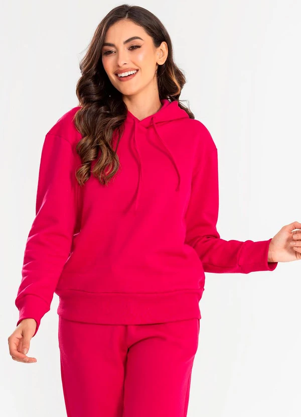 Meu Jeans - Blusa Moletom Oversized Kally Pink