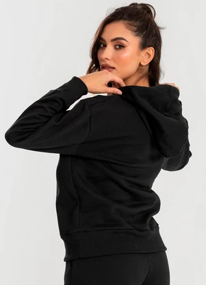 Meu Jeans - Blusa Moletom Oversized Kally Preto - MEU JEANS