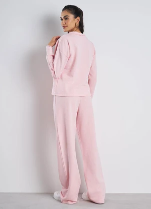 Meu Jeans - Blusa Style Moletom Peluciado Rosa Bebê - MEU JEANS
