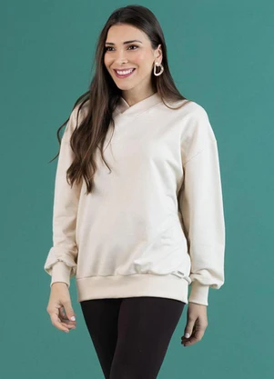 Soft Bonni - Blusão Adulto Bege Névoa - SOFT BONNI