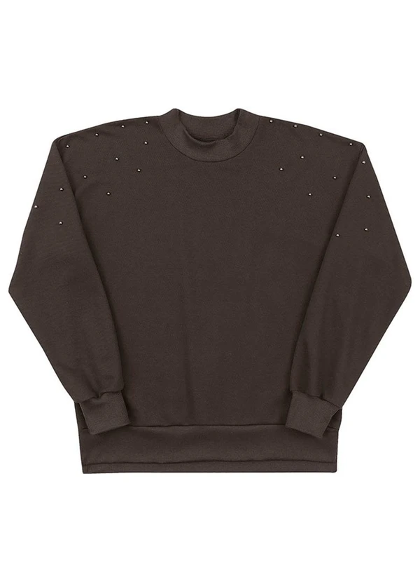 Soft Bonni - Blusão Adulto em Moletinho Marrom 2