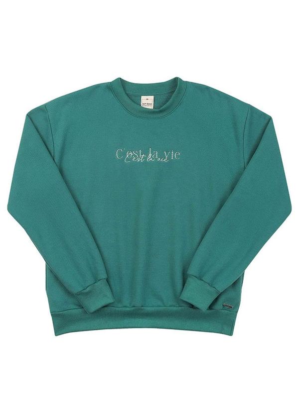 Soft Bonni - Blusão Adulto em Moletom Verde 2