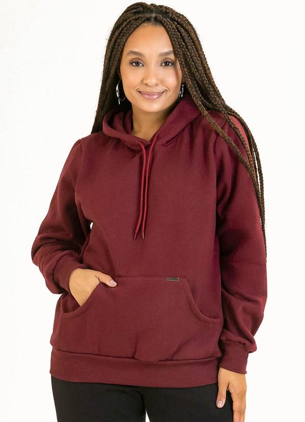 Soft Bonni - Blusão Adulto em Moletom Vermelho