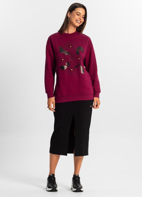 Rovitex - Blusão Alongado Feminino Vermelho 3