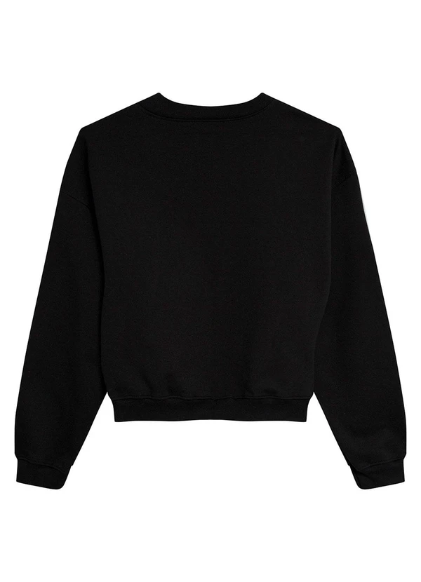 Malwee - Blusão Amplo Mickey Mouse® em Moletom Preto 2