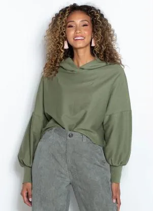 Dzarm - Blusão com Capuz de Moletom Verde - DZARM