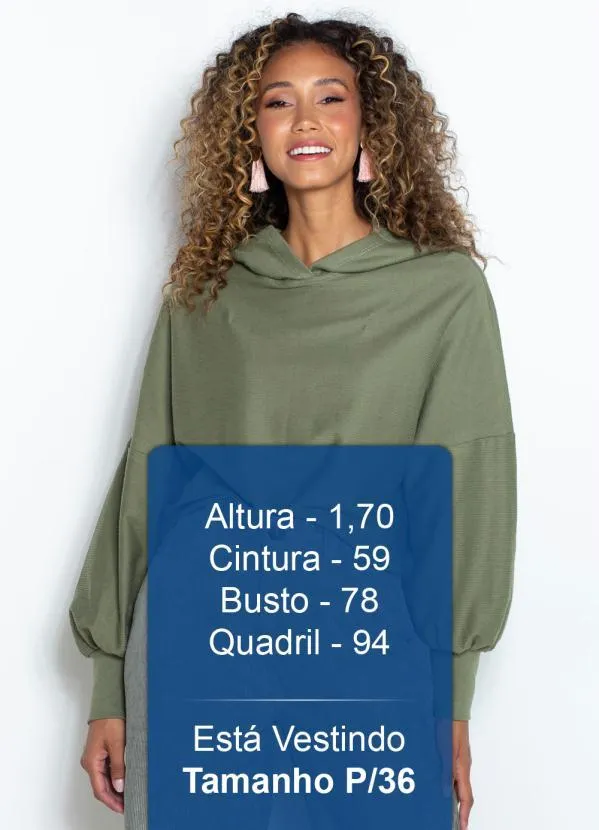 Dzarm - Blusão com Capuz de Moletom Verde 5