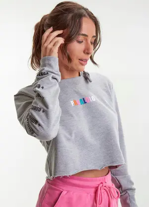 Moletom Feminino Moletom Com Listra Na Manga Pakalolo Blusão Com