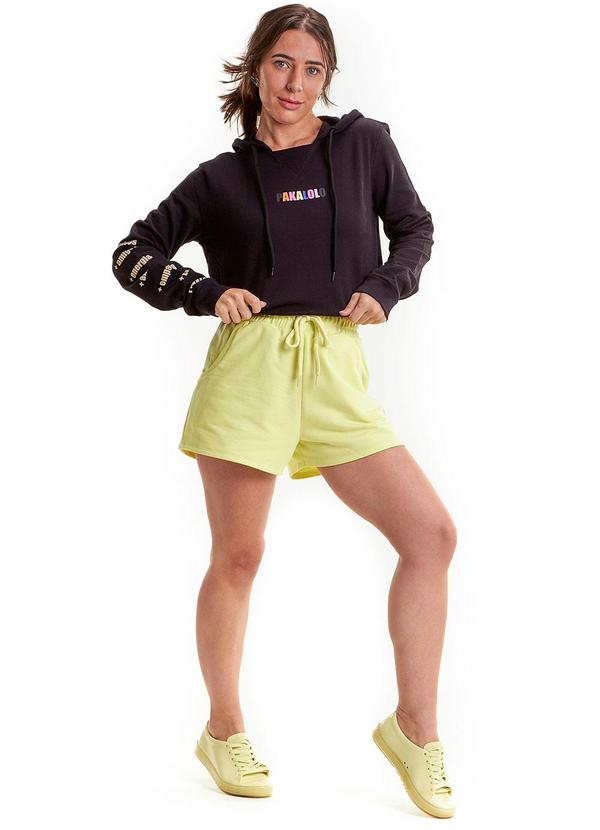 Pakalolo - Blusão com Capuz Moletom Feminino Preto 2