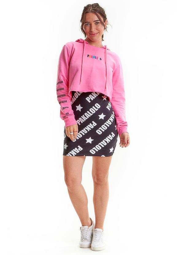 Pakalolo - Blusão com Capuz Moletom Feminino Rosa 2