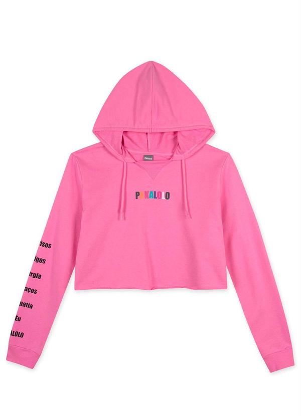 Pakalolo - Blusão com Capuz Moletom Feminino Rosa 3