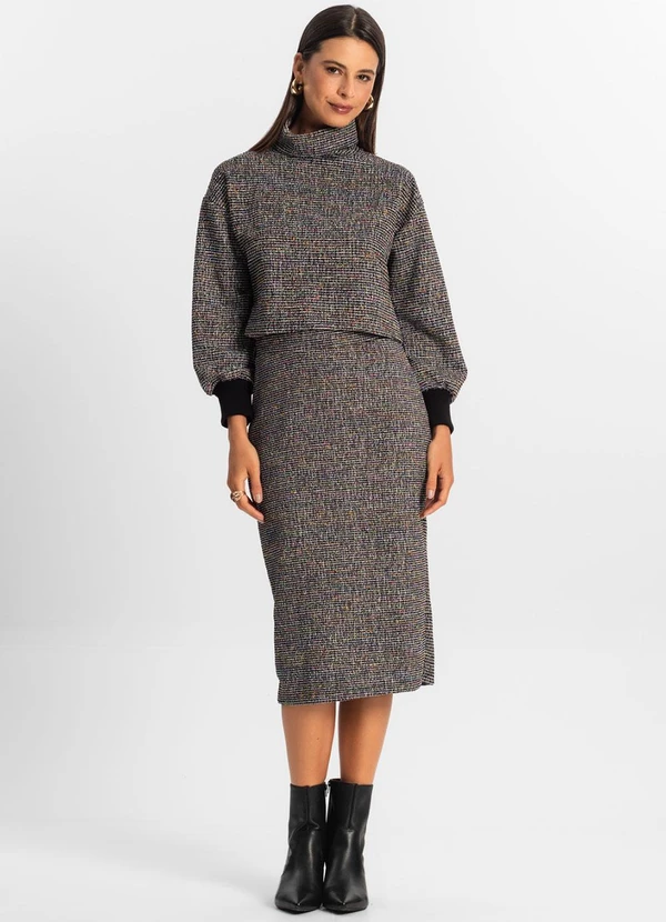 Rovitex - Blusão Cropped Feminino Preto 3