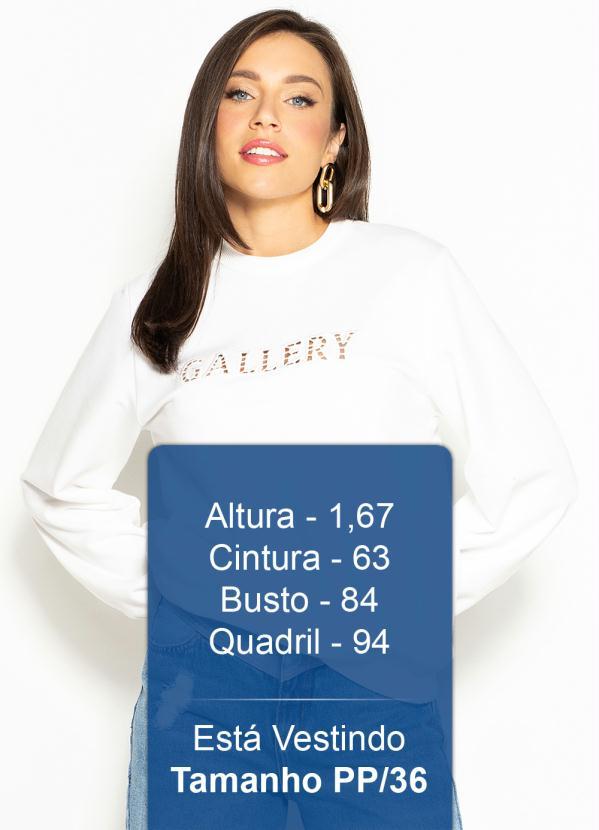 Colcci - Blusão de Moletom Bordado Branco 5