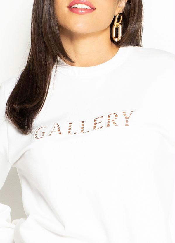 Colcci - Blusão de Moletom Bordado Branco 6