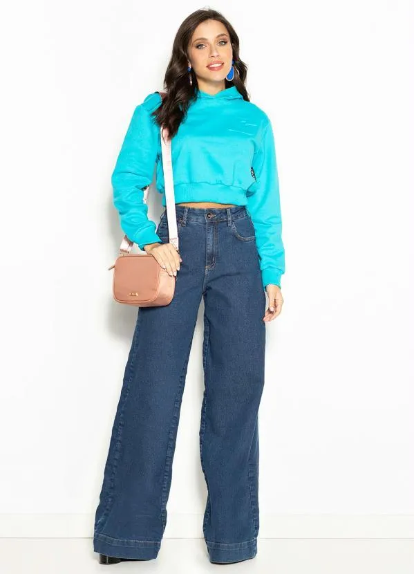 Colcci - Blusão de Moletom com Capuz Azul 3