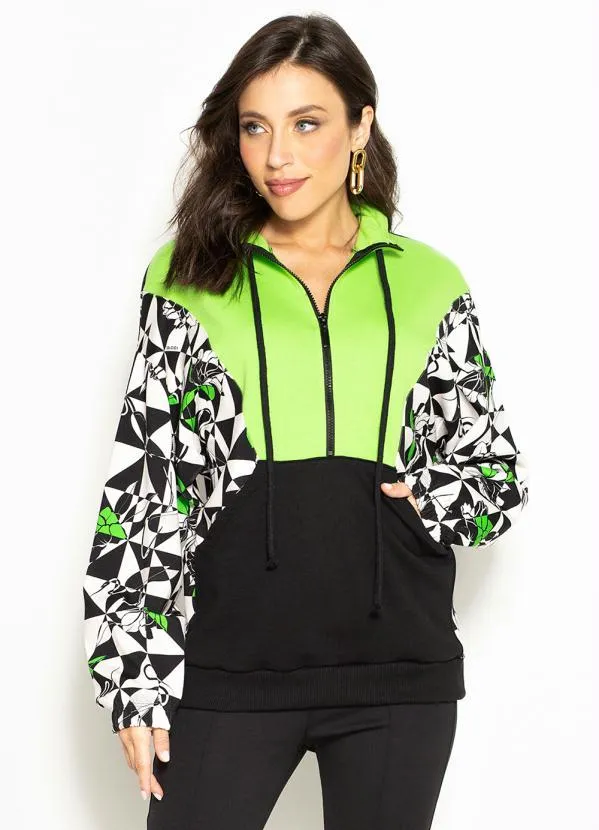 Colcci - Blusão de Moletom Estampado