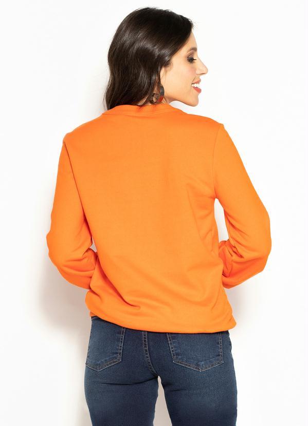 Colcci - Blusão de Moletom Laranja 2
