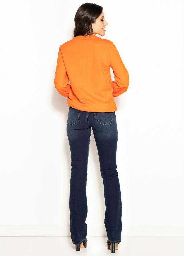 Colcci - Blusão de Moletom Laranja 4