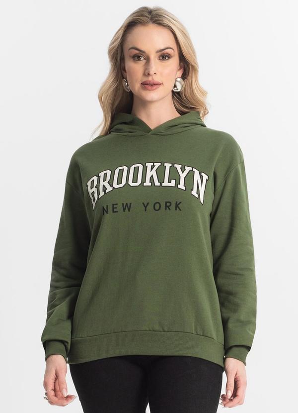 Rovitex - Blusão de Moletom Peluciado Rechsul Verde