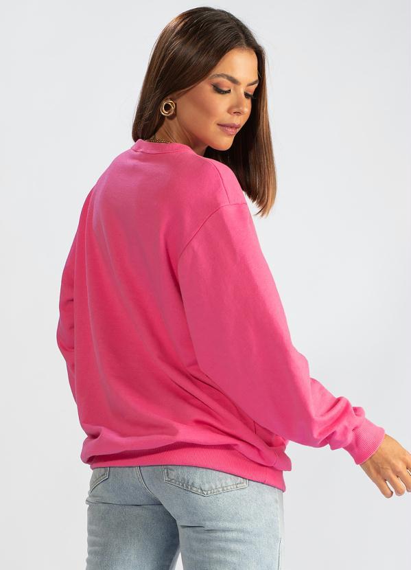 Colcci - Blusão de Moletom Rosa 2