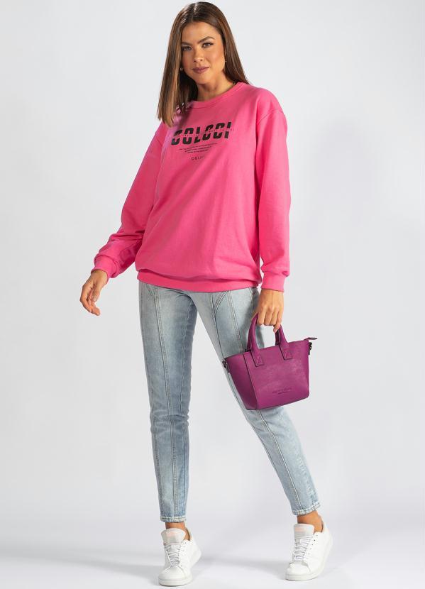 Colcci - Blusão de Moletom Rosa 3