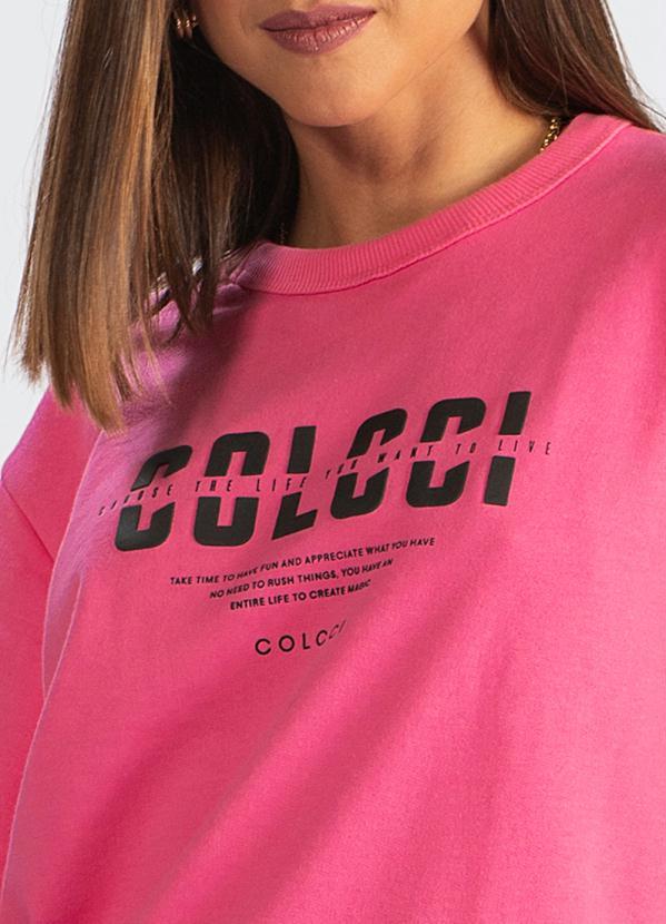 Colcci - Blusão de Moletom Rosa 6