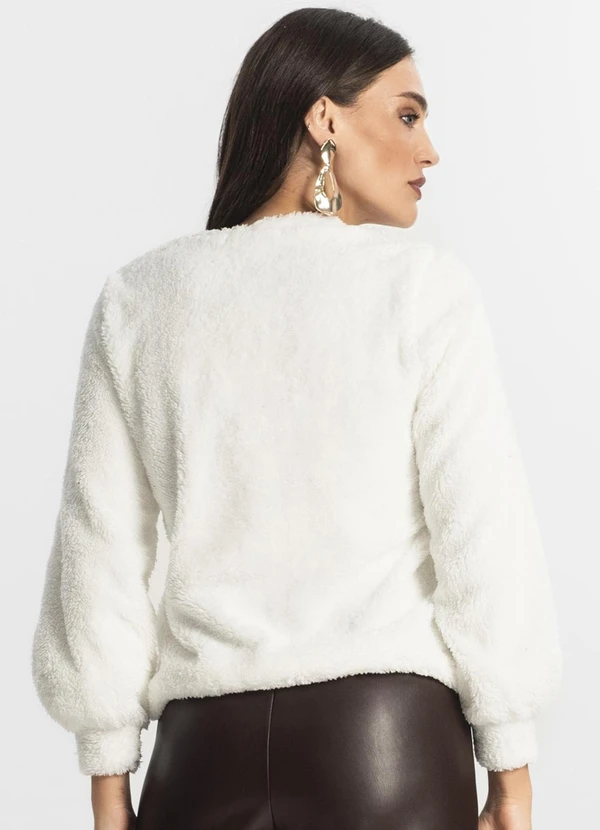 Endless - Blusão de Pelo Carneiro Feminino Bege 2