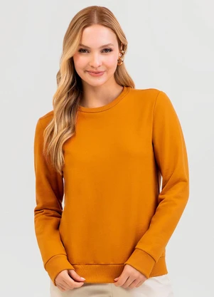 Cativa - Blusão em Moletom Amarelo - CATIVA