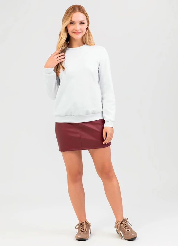 Cativa - Blusão em Moletom Branco 3