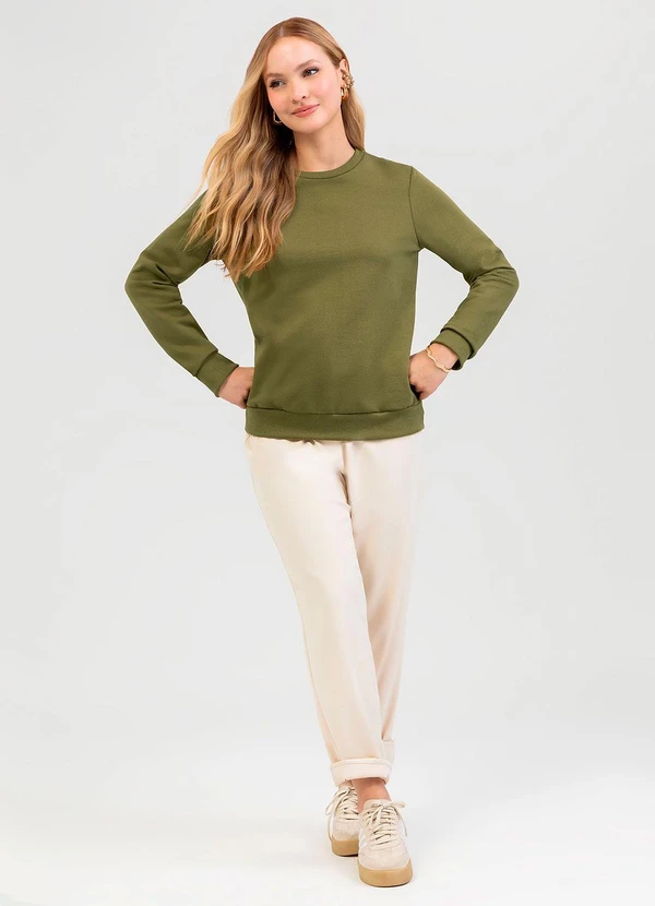 Cativa - Blusão em Moletom Verde 3