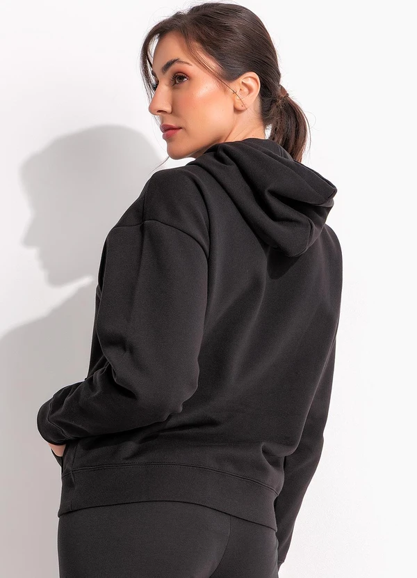 Puma - Blusão Ess  Logo Crew Preto 2