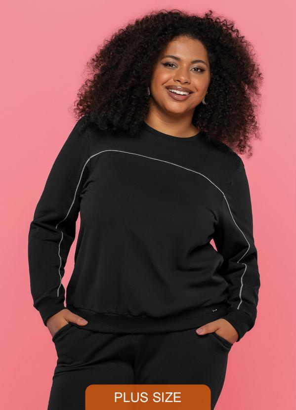 Maelle - Blusão Feminino Adulto Preto