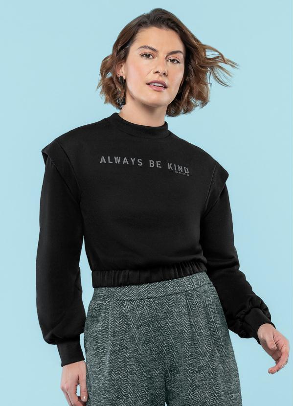 Marialícia - Blusão Feminino Adulto Preto