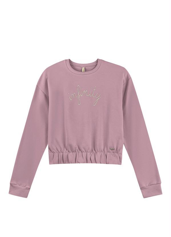 Marialícia - Blusão Feminino Adulto Rosa