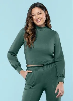 Marialícia - Blusão Feminino Adulto Verde - MARIALÍCIA