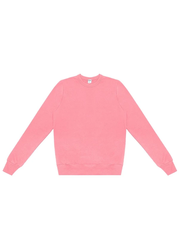 Rovitex - Blusão Feminino Básico de Moletom Rosa