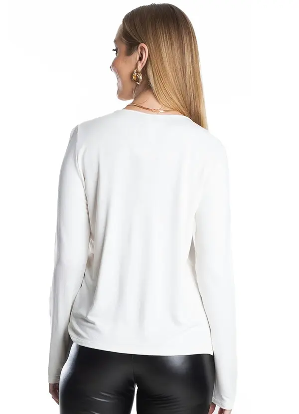 Rovitex - Blusão Feminino de Molecotton Bege 2