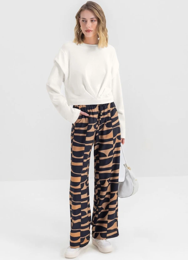 Essendi - Blusão Feminino em Moletom  Bege 3