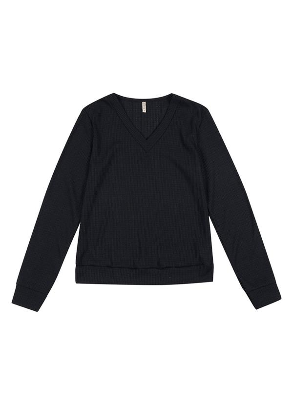 Habana - Blusão Feminino em Tricô Preto