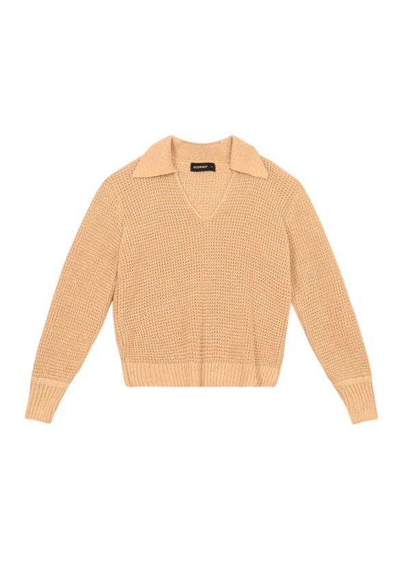 Essendi - Blusão Feminino em Tricot Bege 3