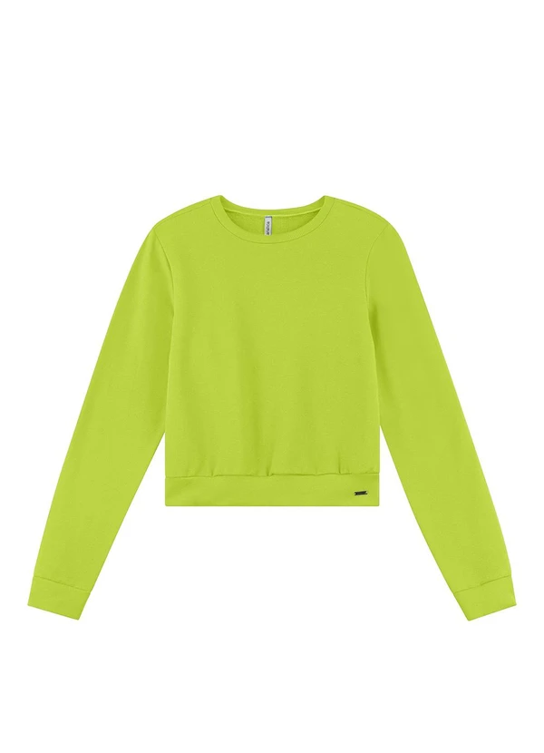 Marialícia - Blusão Feminino Moletom Verde