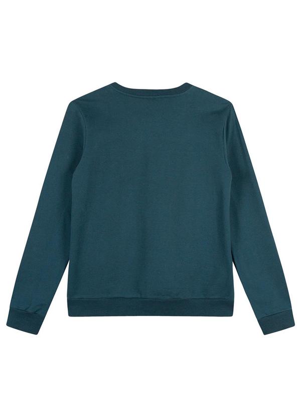 Pakalolo - Blusão Manga Longa Moletom Feminino Azul 4