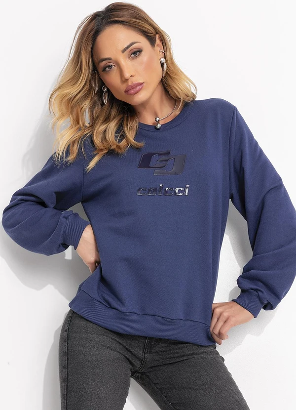 Colcci - Blusão Moletom Azul