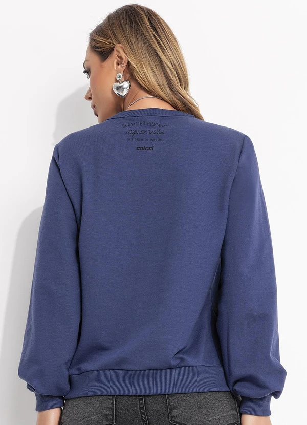 Colcci - Blusão Moletom Azul 2