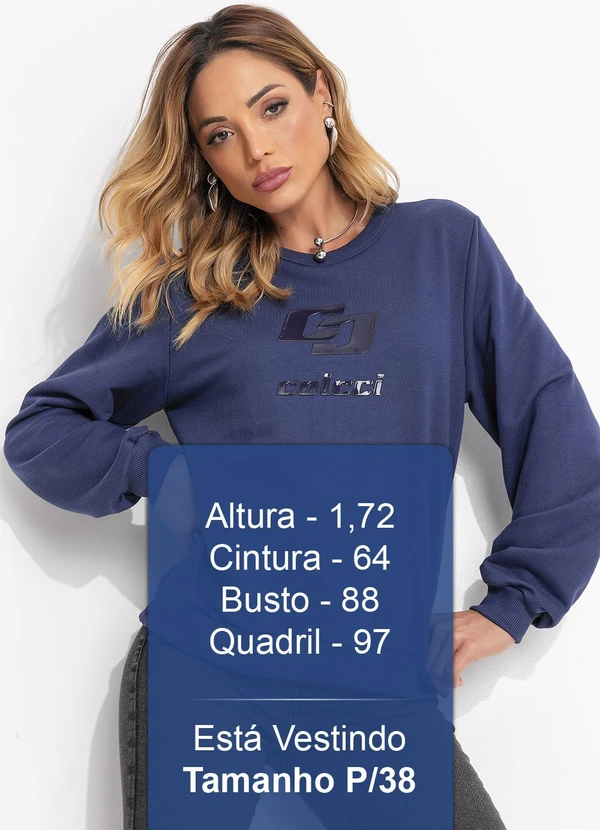 Colcci - Blusão Moletom Azul 5