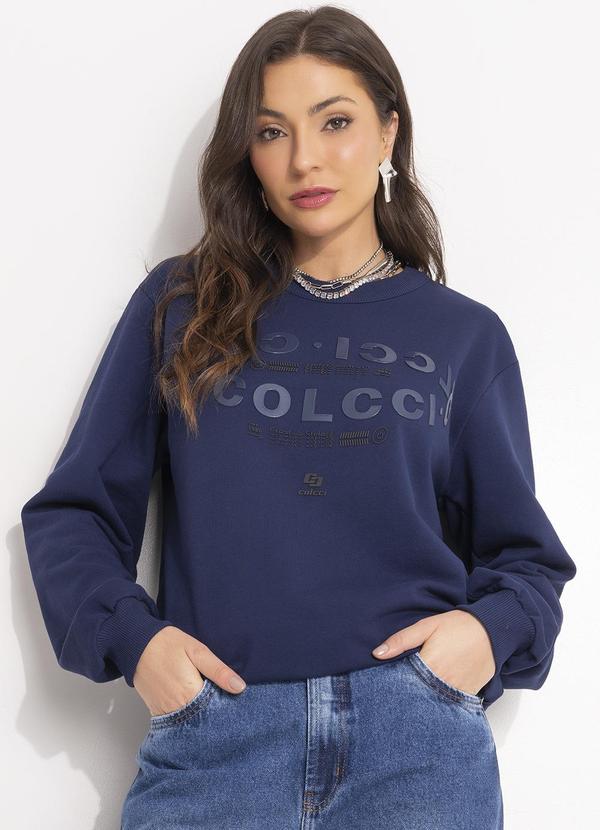 Colcci - Blusão Moletom Azul